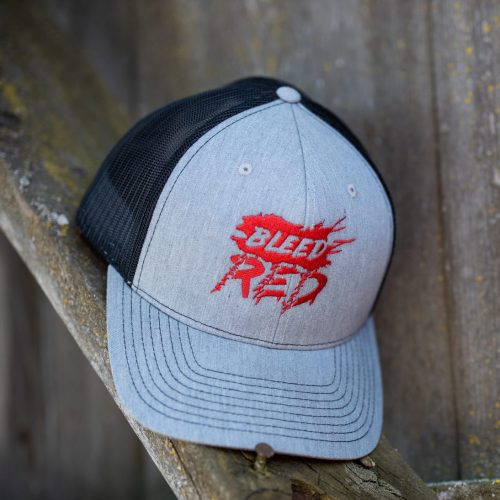 Heather and charcoal Bleed Red hat from United States of American's Republic