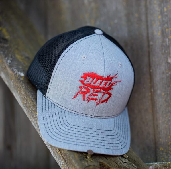 Heather and charcoal Bleed Red hat from United States of American's Republic